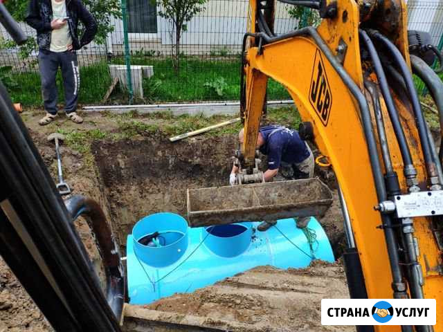 Монтаж станции биологической очистки горизонтальны Калининград - изображение 1