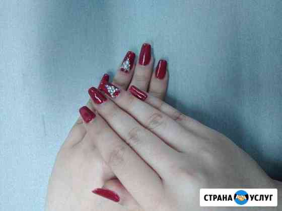 Наращивание и покрытие ногтей гель лаком Фролово