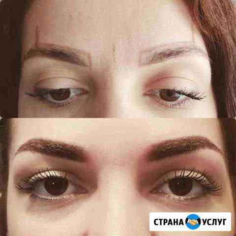 Перманентный макияж бровей. Микроблейдинг Санкт-Петербург