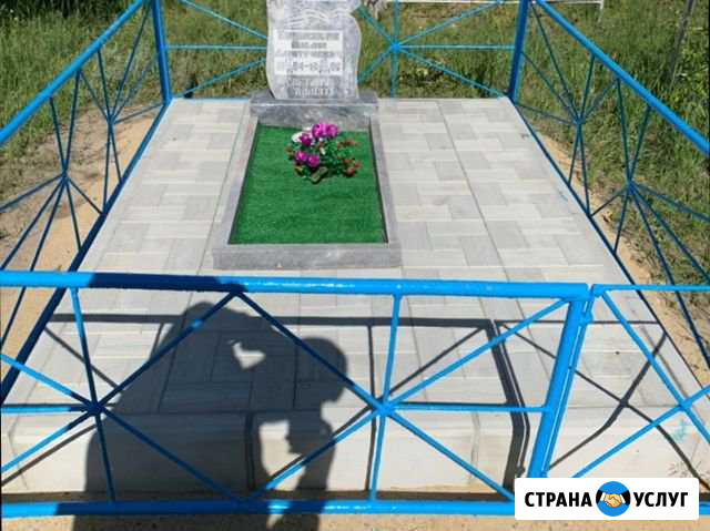 Установка памятников. Тротуарная плитка Карасук - изображение 1