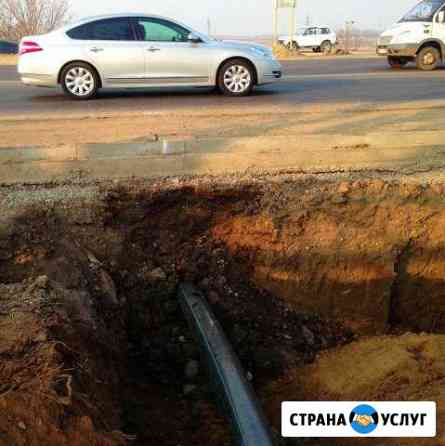 Гнб-гнп прокол трубы под дорогой Ундоры