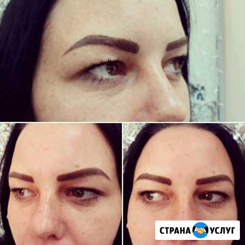 Татуаж бровей в легкой техникеПудровое напыление Шиханы - изображение 1