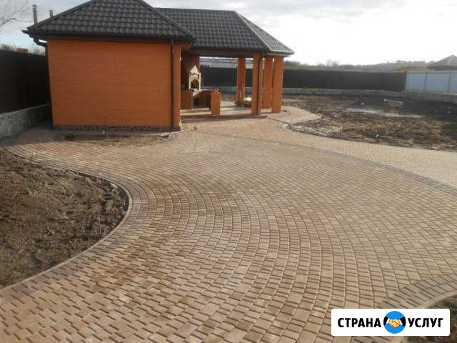 Тротуарная плитка укладка,бордюры, заборы Ростов-на-Дону - изображение 1