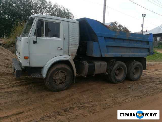 Камаз- самосвал 13 тонн. Навоз, перегной, черно Чайковский - изображение 1