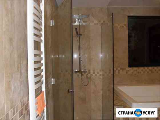 В ванную Ограждение для душа из стекла Сочи
