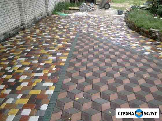 Укладка Асфалт.Укладка брусчатка Москва