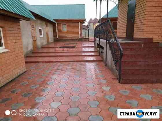 Укладка брусчатки,тротуарной плитки Миасс