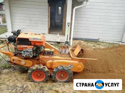 Услуги:Траншеекопатель,бара,грунторез Курск - изображение 1