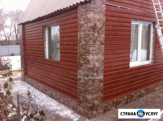 Монтаж сайдинга/водосточной системы/откосы/отливы Кашира - изображение 1