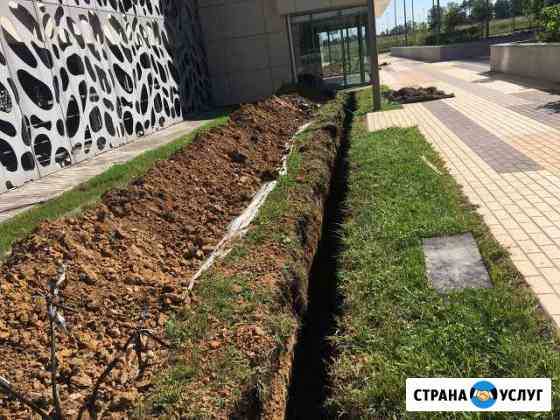 Рытье (копка) траншей под водопровод, кабель и др Боровск