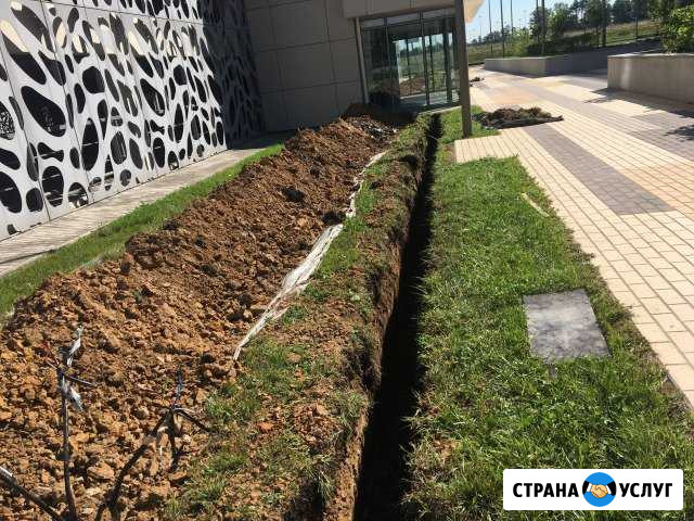 Рытье (копка) траншей под водопровод, кабель и др Боровск - изображение 1