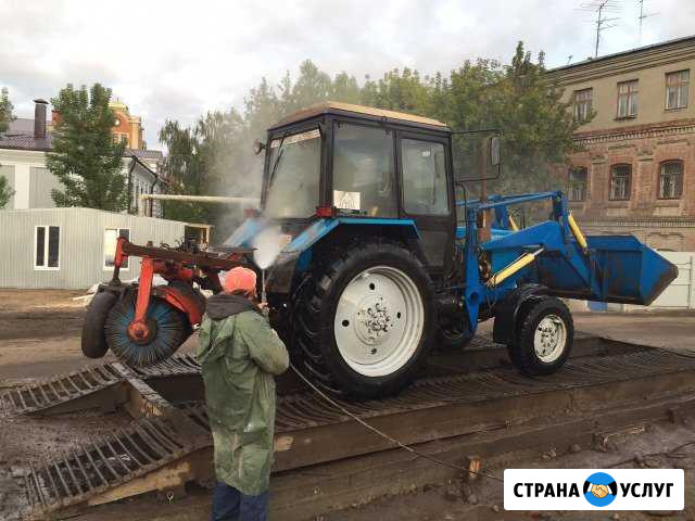 Трактор с щёткой,мтз 82,уборка,вспашка,погрузчик Казань - изображение 1