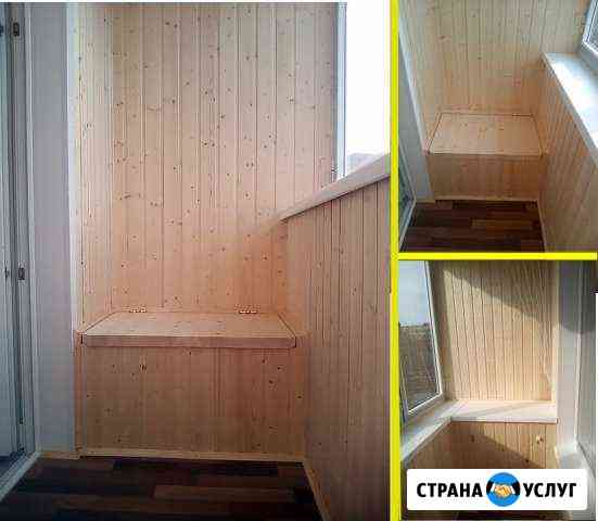 Отделка лоджии евровагонкой Липецк