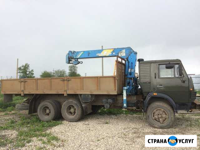 Камаз с кму, кран + борт, воровайка Стройкерамика - изображение 1
