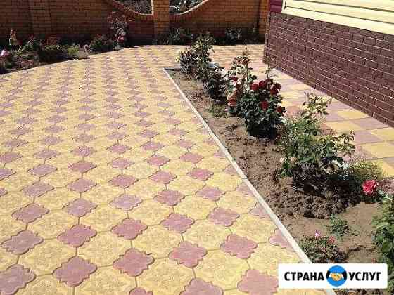 Благоустройство, укладка тротуарной плитки Москва