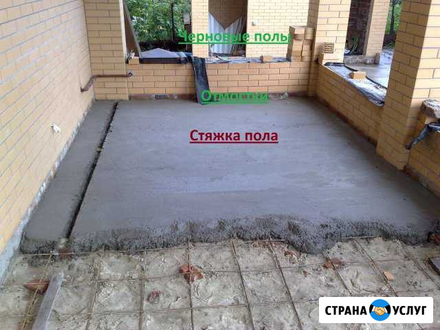 Черновые полы.Отмостка Томаровка - изображение 1