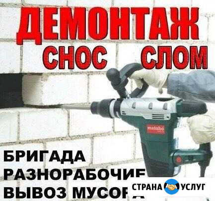 Демонтаж. Слом стен, перегородок. Снос домов Новосибирск - изображение 1