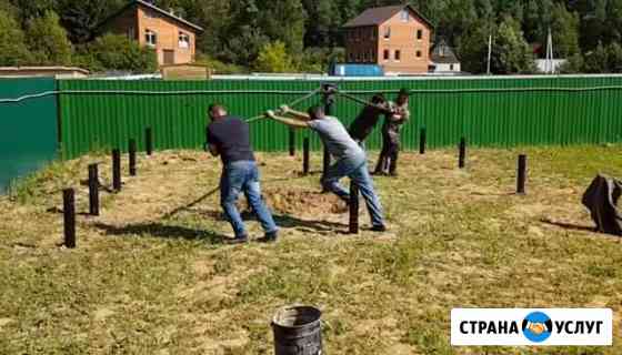 Свайные фундаменты, монтаж свай Мытищи