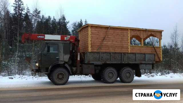 Услуги кран манипулятор вездеход аренда перевозки Великий Новгород - изображение 1