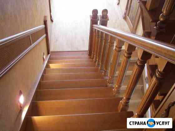Лестницы, столы из массива Ленинградская
