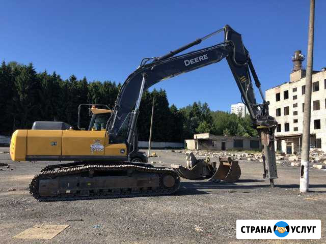 Аренда гус. пп. Экскаватора с гидромолотом Москва Москва - изображение 1