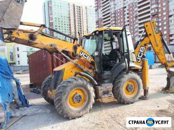 Аренда экскаватора-погрузчика JCB 3CX гидромолот Санкт-Петербург