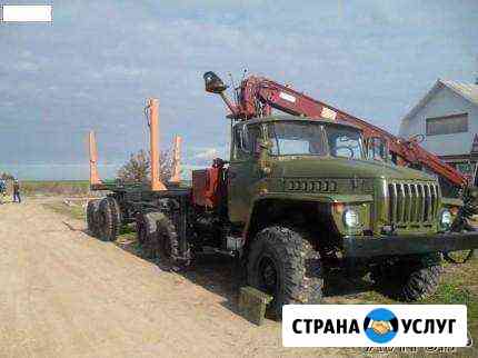 Аренда лесовоза урал с манипулятором Санкт-Петербург