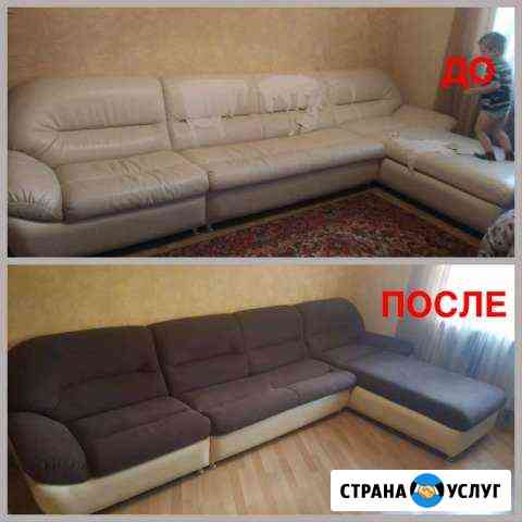 Перетяжка и реставрация мягкой мебели в удобные ср Томск