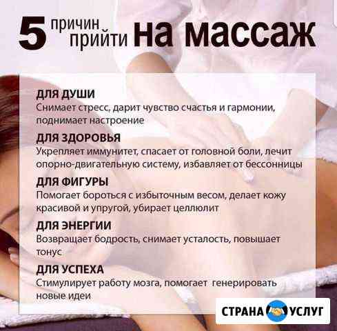Сертификат на массаж Миасс