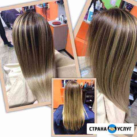 Окрашивание волос любой сложности, самые новые тех Калач-на-Дону