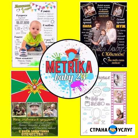 Метрика, постеры, календари Гулькевичи - изображение 1