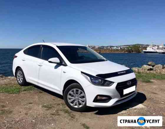 Hyundai Solaris 2018г левый руль в аренду(прокат) Владивосток