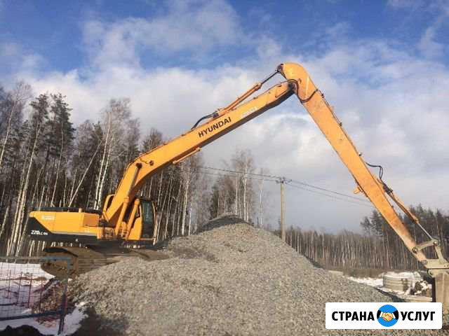 Аренда Экскаватора Гусеничного Длиннорукого 16-21м Санкт-Петербург - изображение 1