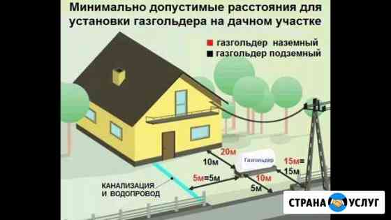 Автономная газификация,монтаж газгольдера под ключ Кубинка