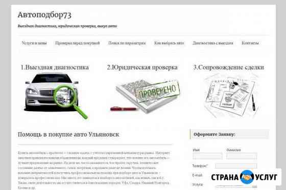 Выездная диагностика автомобиля, авто-подбор Ульяновск