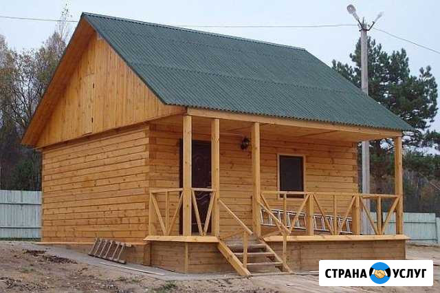 Бани, дома, дачи из бруса, профилированного бруса Новосибирск - изображение 1