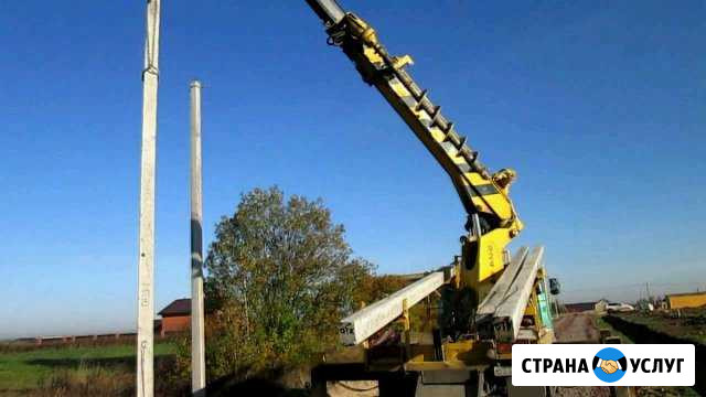 Установка опор (столбов) лэп. электромонтаж Тольятти - изображение 1