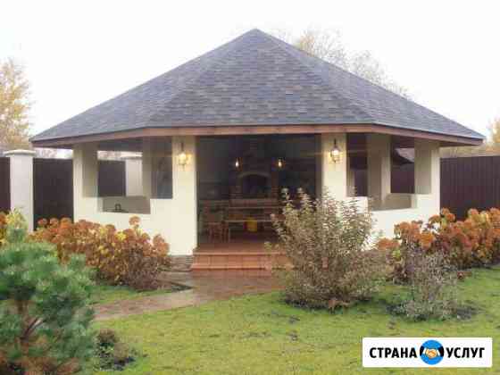 Беседка, зона барбекю, летняя кухня, терраса Сочи