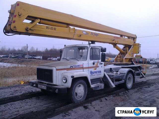 Аренда автовышки-22м, 28м, 45м Череповец - изображение 1
