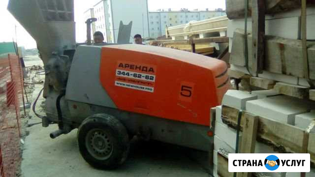 Аренда растворонасоса для полусухой стяжки Ханты-Мансийск - изображение 1