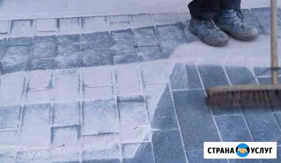 Монтаж тротуарной плитки, есть инструмент Краснодар