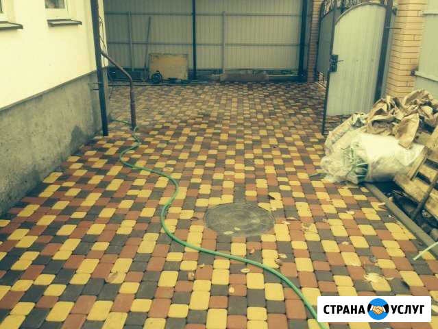 Укладка тротуарной плитки под Виброплиту Славянск-на-Кубани - изображение 1