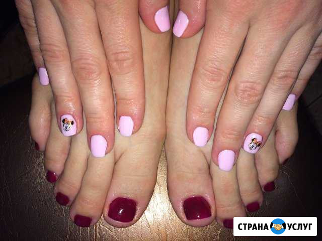Маникюр, педикюр + покрытие shellac Красногорск - изображение 1