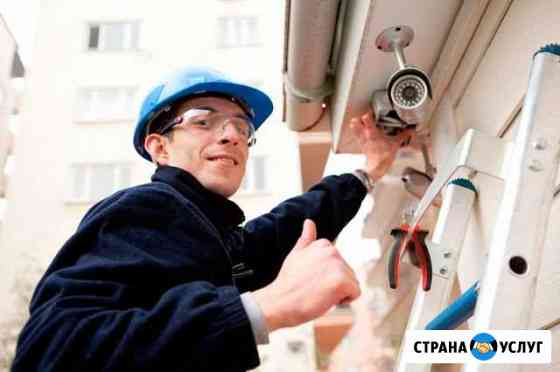 Монтаж камер видеонаблюдения домофон от монтажника Пожва