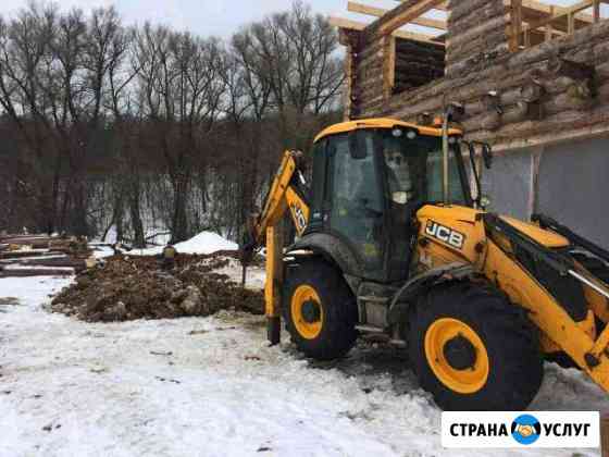 Услуги экскаватора-погрузчика JSB, гидромолот Сасово