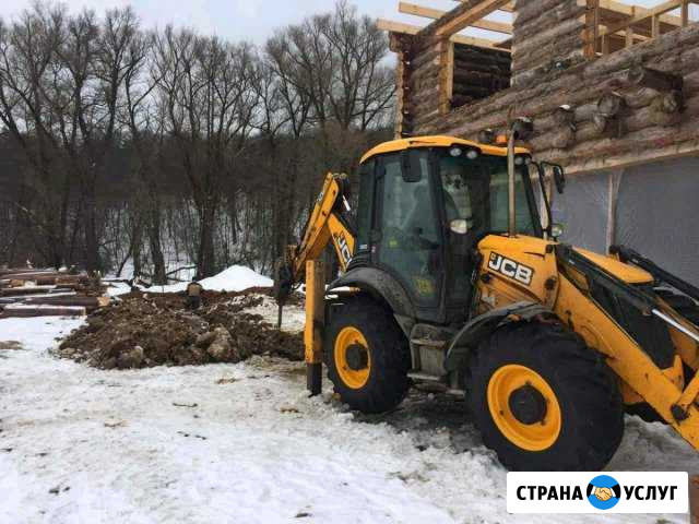 Услуги экскаватора-погрузчика JSB, гидромолот Сасово - изображение 1