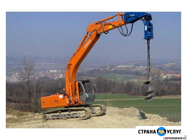Аренда ямобура на гусеничном экскаваторе Hitachi Уфа - изображение 1