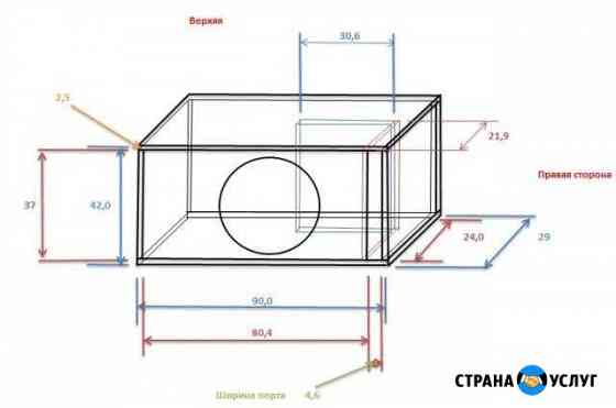Расчет короба фи под сабвуфер Новороссийск