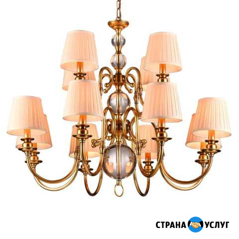 Установка, ремонт, реставрация люстр Кемерово - изображение 1
