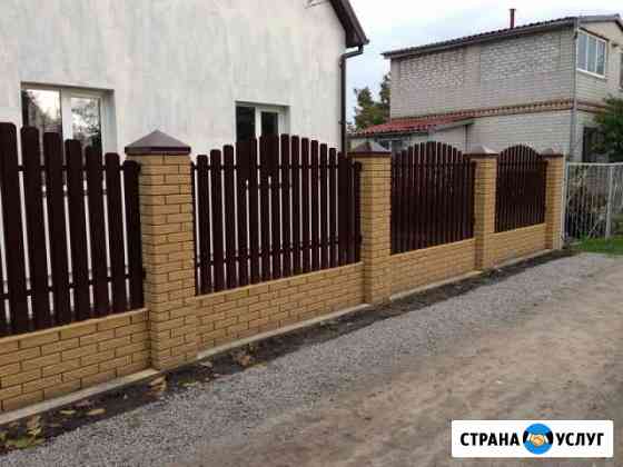 Евроштакетник металлический, ограждение, забор Белокуриха